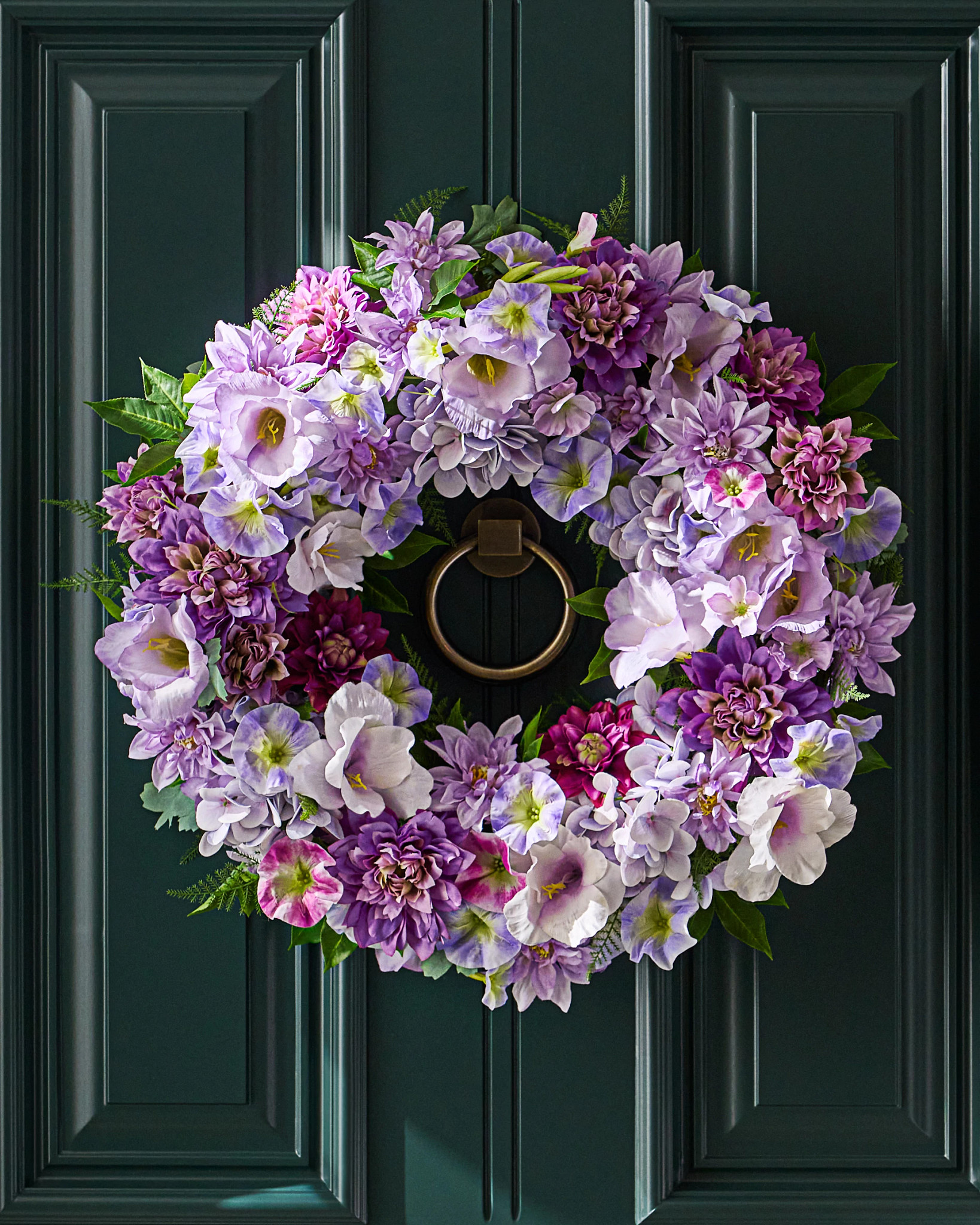 Couronne en fleurs violette