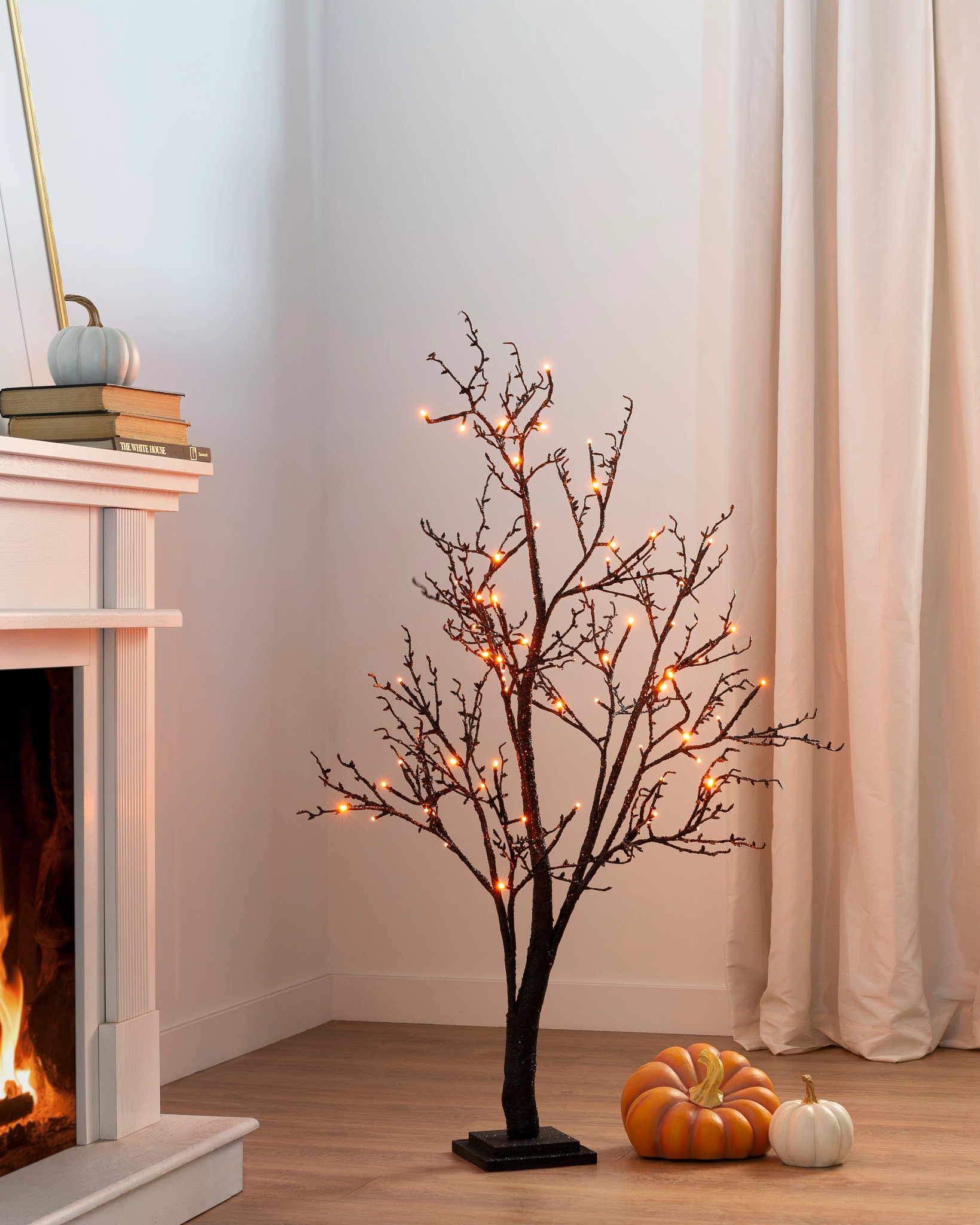 Arbre en Branches Brillantes pour Halloween