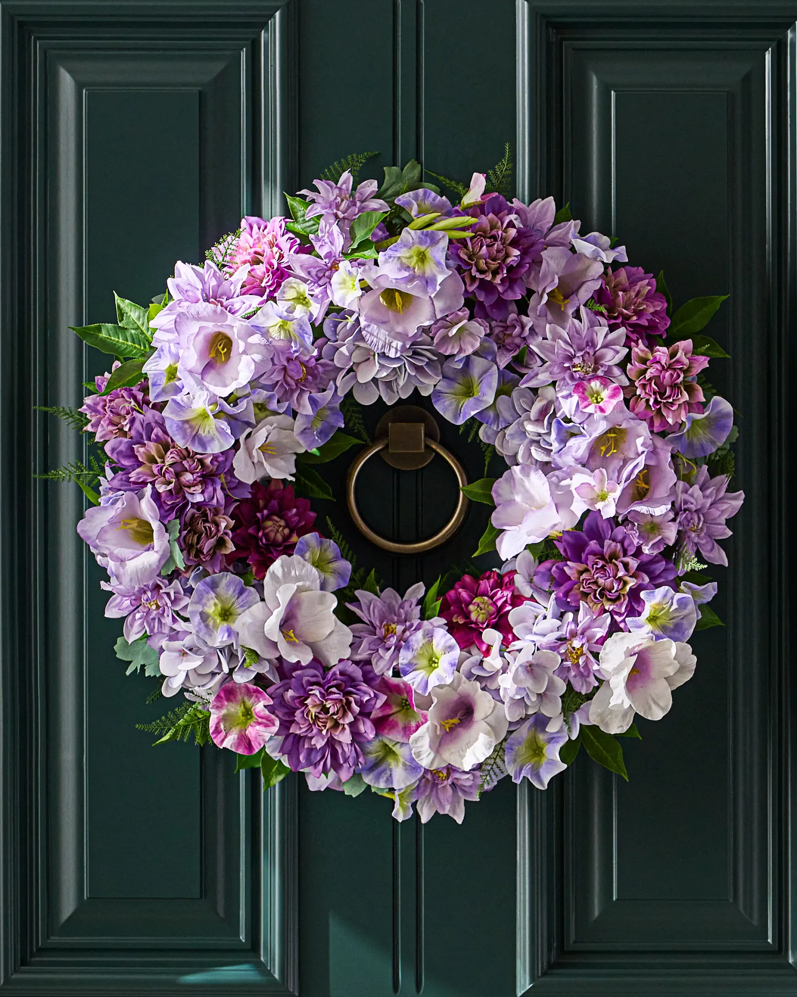Couronne en fleurs violette