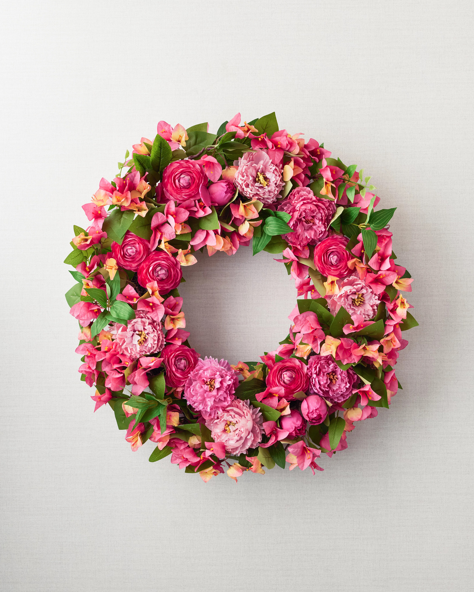 Couronne de fleurs de bougainvilliers extérieure