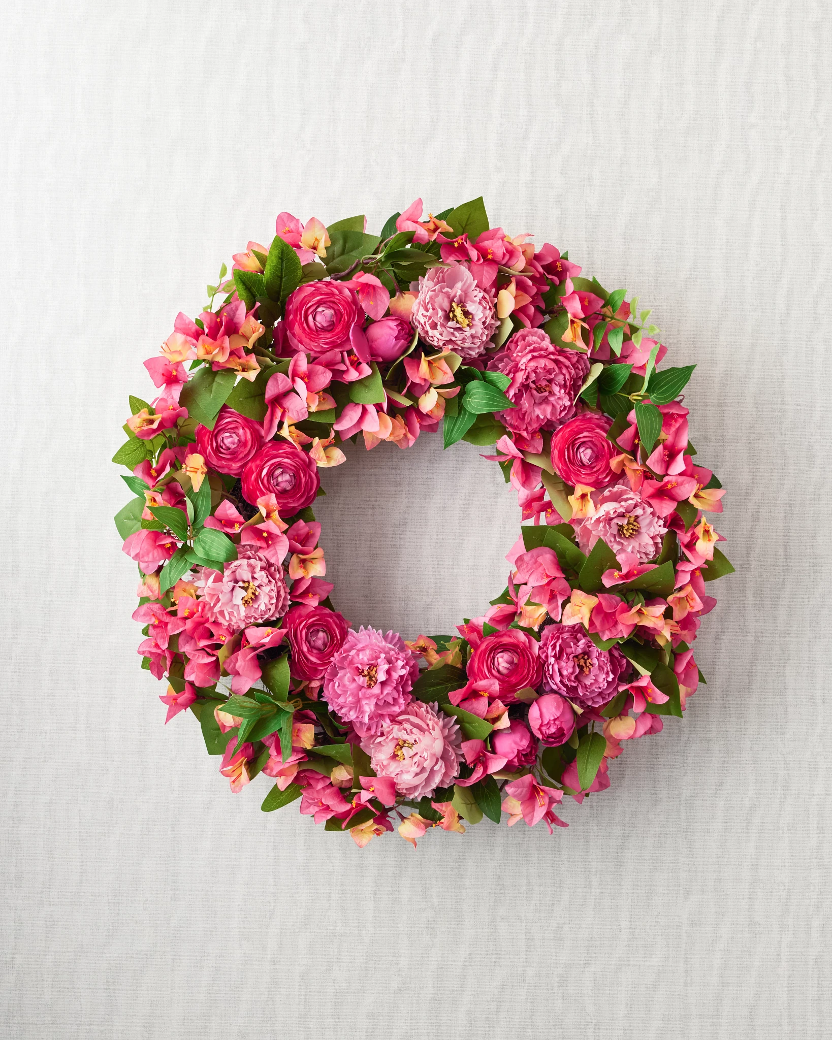 Couronne de fleurs de bougainvilliers extérieure