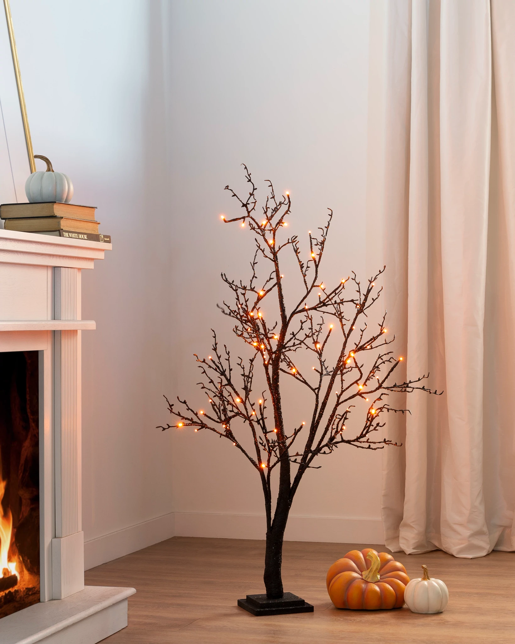 Arbre en Branches Brillantes pour Halloween